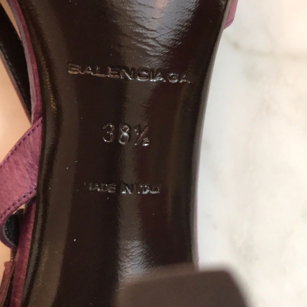 EUC authentic Balenciaga purple sling back sandal - Picture 5 of 8